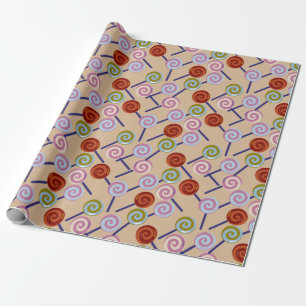 Candy pattern   Lollies pattern   lollipop 41 Wrapping Paper