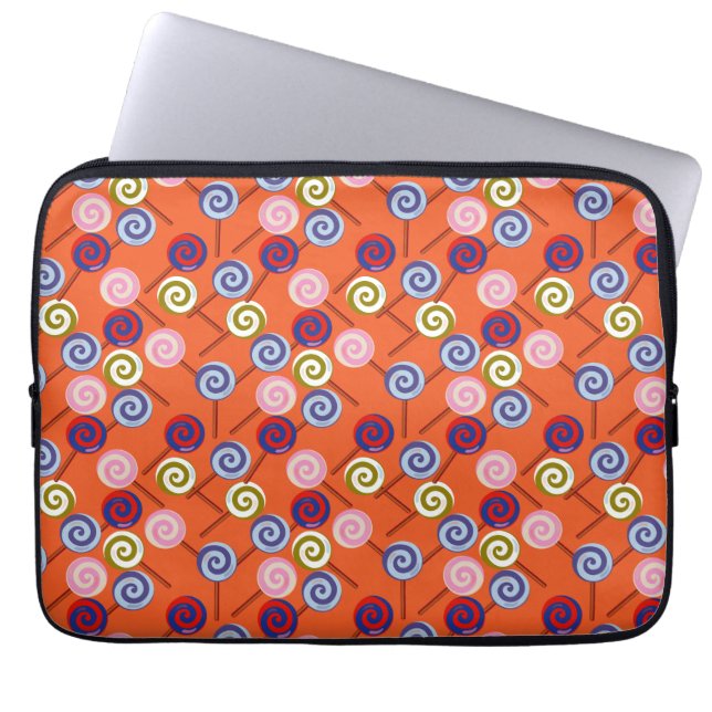Candy pattern | Lollies pattern | lollipop 42 Laptop Sleeve (Front)