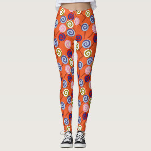 Candy pattern Lollies pattern lollipop 42 Leggings
