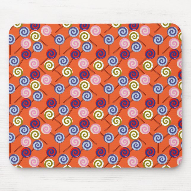 Candy pattern | Lollies pattern | lollipop 42 Mouse Pad (Front)