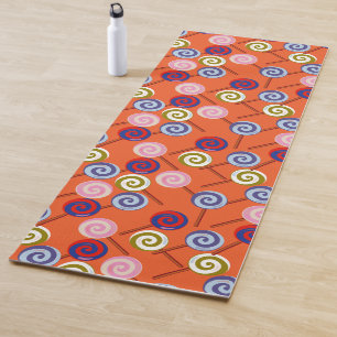 Candy pattern Lollies pattern lollipop 42 Yoga Mat