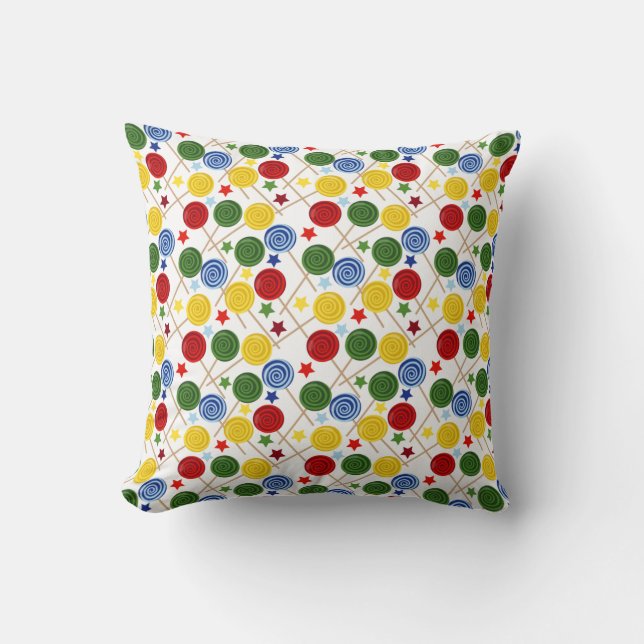 Candy pattern | Lollies pattern | lollipop 43 Cushion (Front)