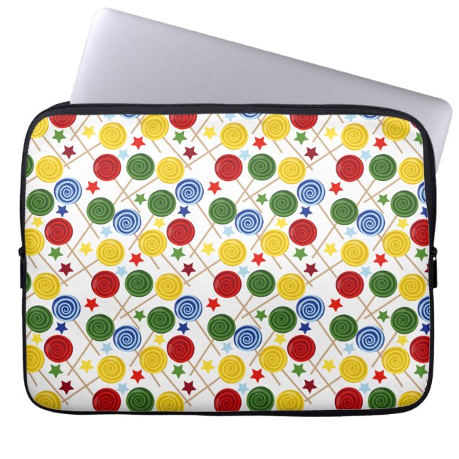 Candy pattern | Lollies pattern | lollipop 43 Laptop Sleeve (Front)