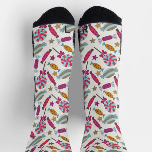 Candy pattern   Lollies pattern   lollipop 45 Note Socks