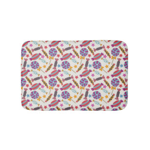 Candy pattern Lollies pattern lollipop 46 Bath Mat