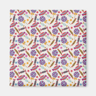 Candy pattern Lollies pattern lollipop 46 Magnet