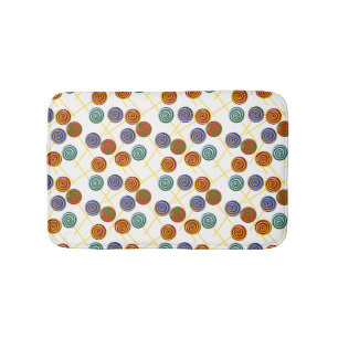 Candy pattern   Lollies pattern   lollipop 47 Bath Mat