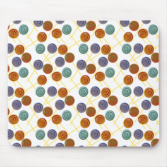 Candy pattern | Lollies pattern | lollipop 47 Mouse Pad (Front)