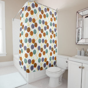 Candy pattern   Lollies pattern   lollipop 47 Shower Curtain