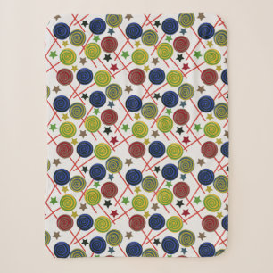Candy pattern Lollies pattern lollipop 48 Sherpa Blanket
