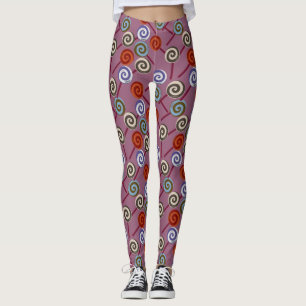 Candy pattern Lollies pattern lollipop 49 Leggings