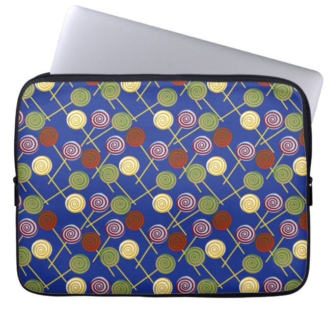 Candy pattern | Lollies pattern | lollipop 4 Laptop Sleeve (Front)