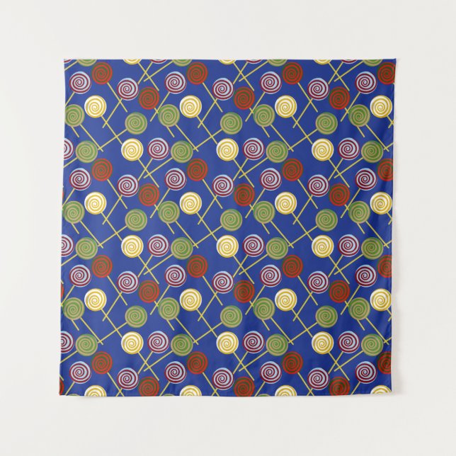 Candy pattern | Lollies pattern | lollipop 4 Tapestry (Front)