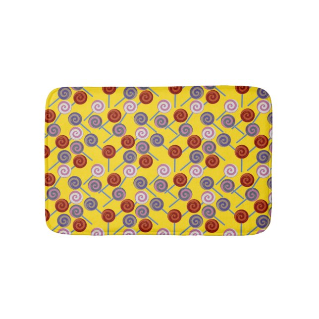Candy pattern | Lollies pattern | lollipop 50 Bath Mat (Front)
