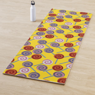 Candy pattern Lollies pattern lollipop 50 Yoga Mat