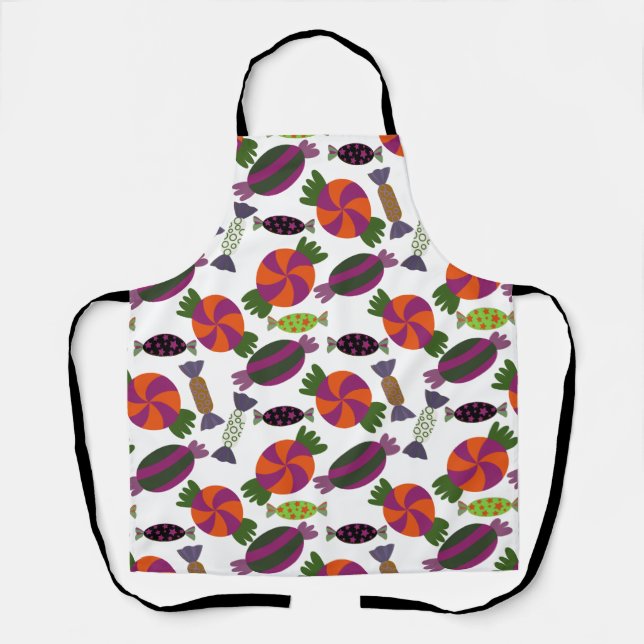 Candy pattern | Lollies pattern | lollipop 51 Apron (Front)