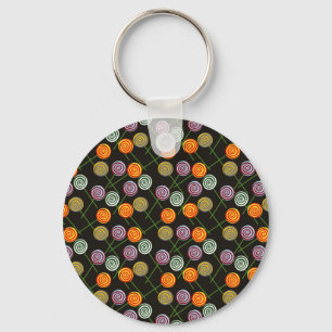 Candy pattern Lollies pattern lollipop 52 Key Ring
