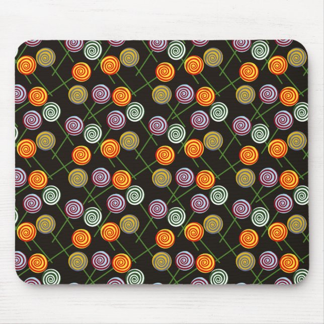Candy pattern | Lollies pattern | lollipop 52 Mouse Pad (Front)