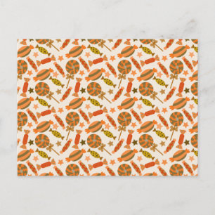 Candy pattern Lollies pattern lollipop 54 Postcard
