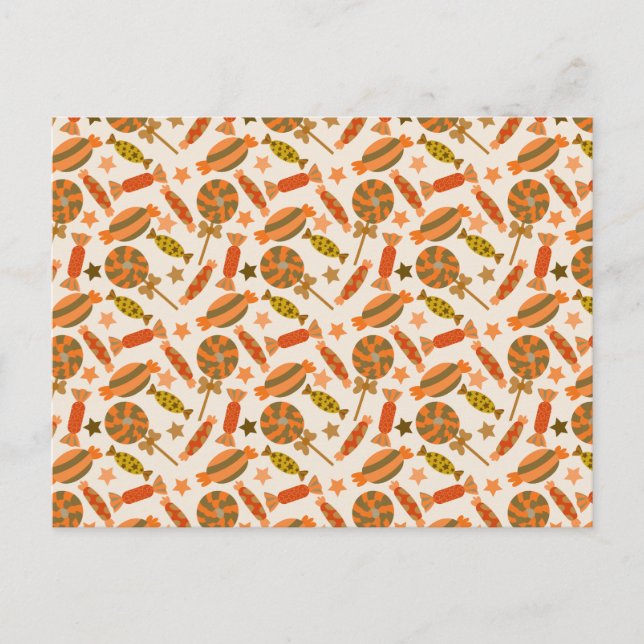 Candy pattern | Lollies pattern | lollipop 54 Postcard (Front)