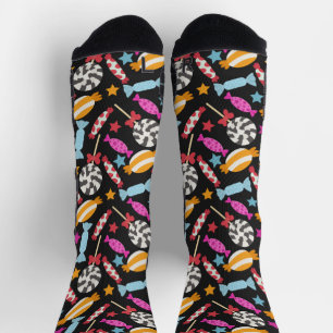 Candy pattern   Lollies pattern   lollipop 56 Yoga Socks