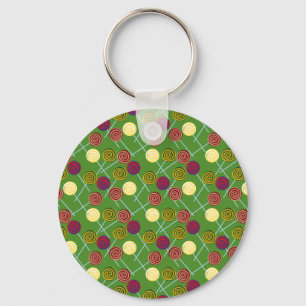 Candy pattern   Lollies pattern   lollipop 58 Key Ring
