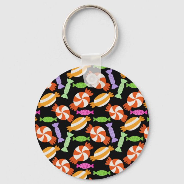 Candy pattern | Lollies pattern | lollipop 59 Key Ring (Front)