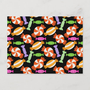 Candy pattern Lollies pattern lollipop 59 Postcard