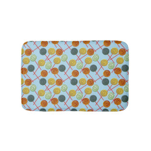Candy pattern Lollies pattern lollipop 5 Bath Mat