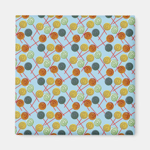Candy pattern Lollies pattern lollipop 5 Magnet
