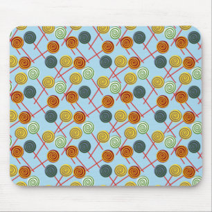 Candy pattern Lollies pattern lollipop 5 Mouse Pad