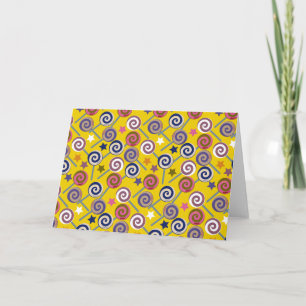 Candy pattern Lollies pattern lollipop 60 Card