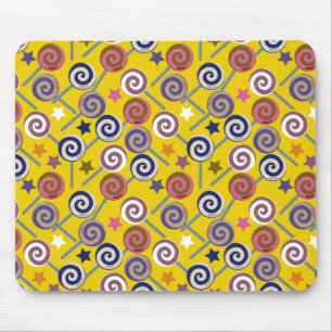 Candy pattern Lollies pattern lollipop 60 Mouse Pad