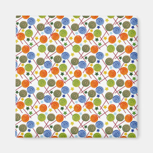 Candy pattern Lollies pattern lollipop 61 Magnet