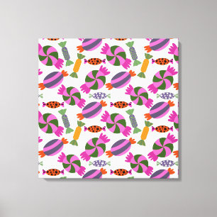Candy pattern Lollies pattern lollipop 6 Canvas Print
