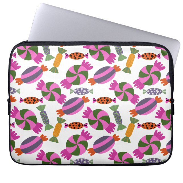 Candy pattern | Lollies pattern | lollipop 6 Laptop Sleeve (Front)