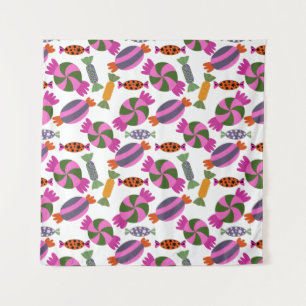 Candy pattern   Lollies pattern   lollipop 6 Tapestry