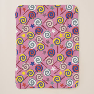 Candy pattern Lollies pattern lollipop 7 Sherpa Blanket