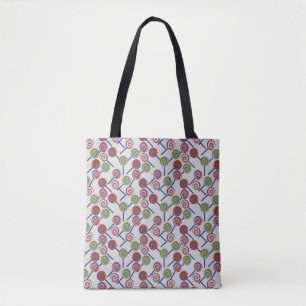 Candy pattern Lollies pattern lollipop 8 Tote Bag