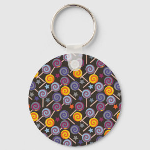 Candy pattern Lollies pattern lollipop 9 Key Ring