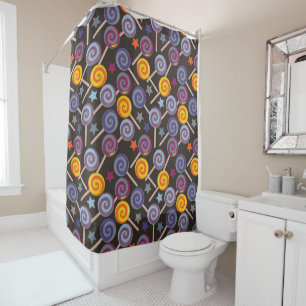 Candy pattern   Lollies pattern   lollipop 9 Shower Curtain