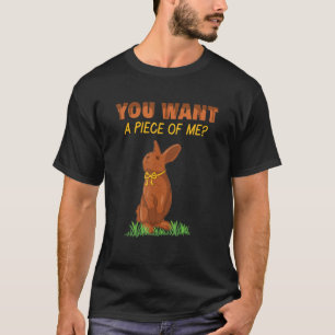 Candy Piece Chocolate Bunny Rabbit Happy Easter Su T-Shirt
