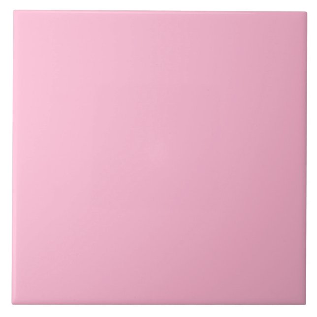 Candy Pink Ceramic Tile. Tile (Front)