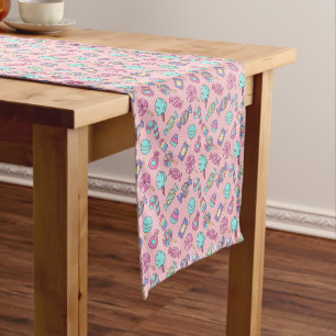 Candy Pink Cloth Table Runner