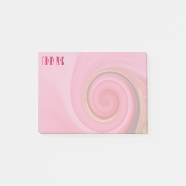 candy pink  post-it notes (Front)