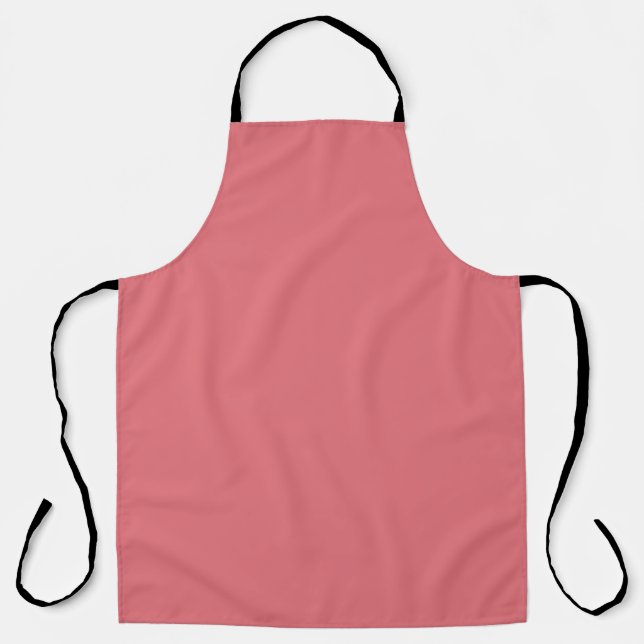 Candy pink (solid colour)  apron (Front)