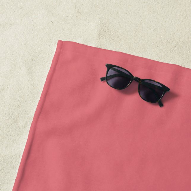 Candy pink (solid colour)  beach towel (In Situ)