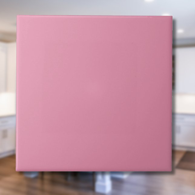 Candy Pink Solid Colour | Classic Elegant Ceramic Tile (Creator Uploaded)