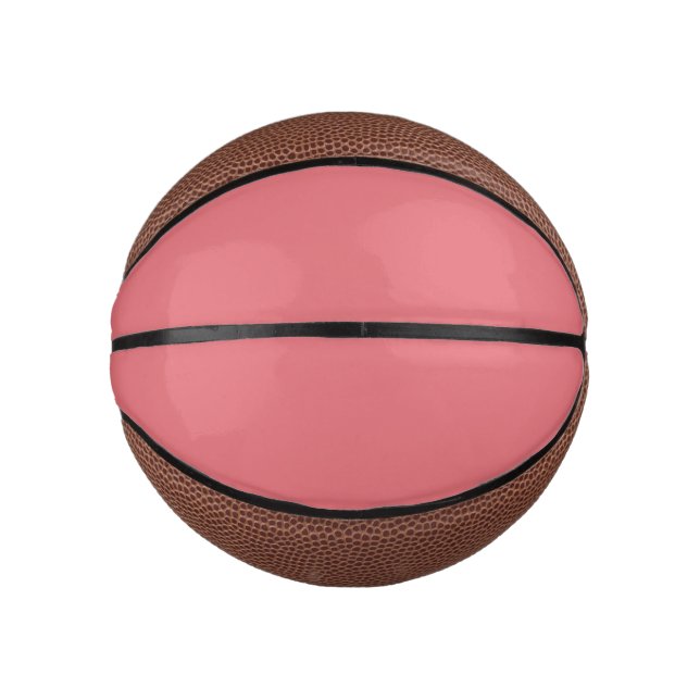 Candy pink (solid colour)  mini basketball (Front)