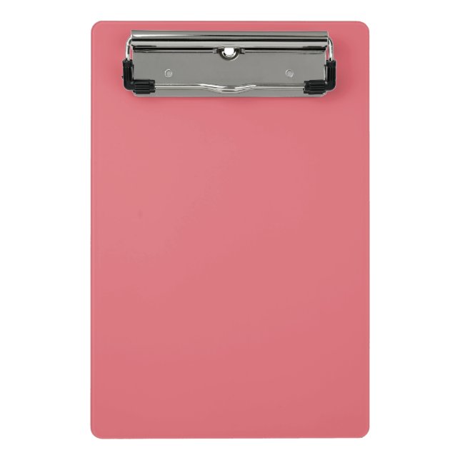 Candy pink (solid colour)  mini clipboard (Front)